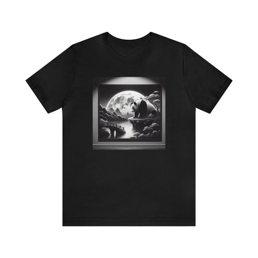 "Moonlit Zen Panda"-  Tshirt