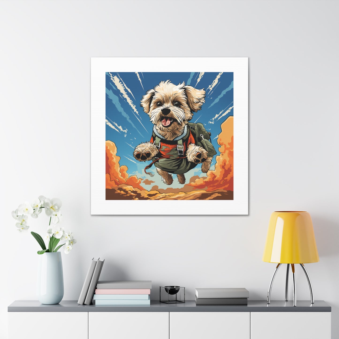"Tails Up Maltese - Pop Art"