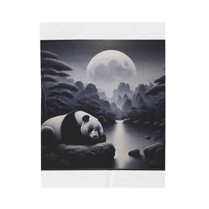 "Moonlit Panda Sanctuary" -Blanket