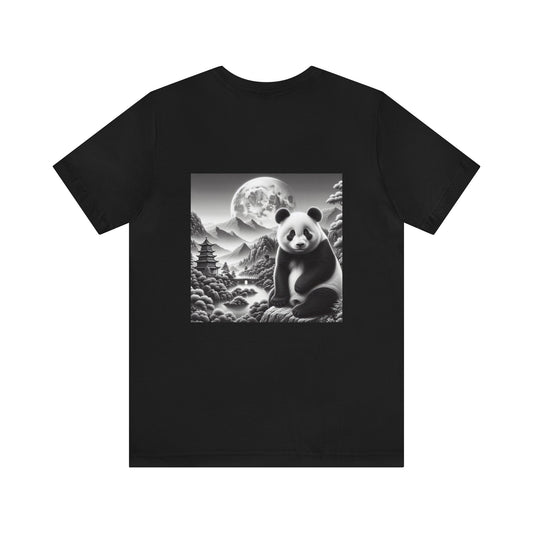 Serene Moonlight: Graceful Panda-  Tshirt