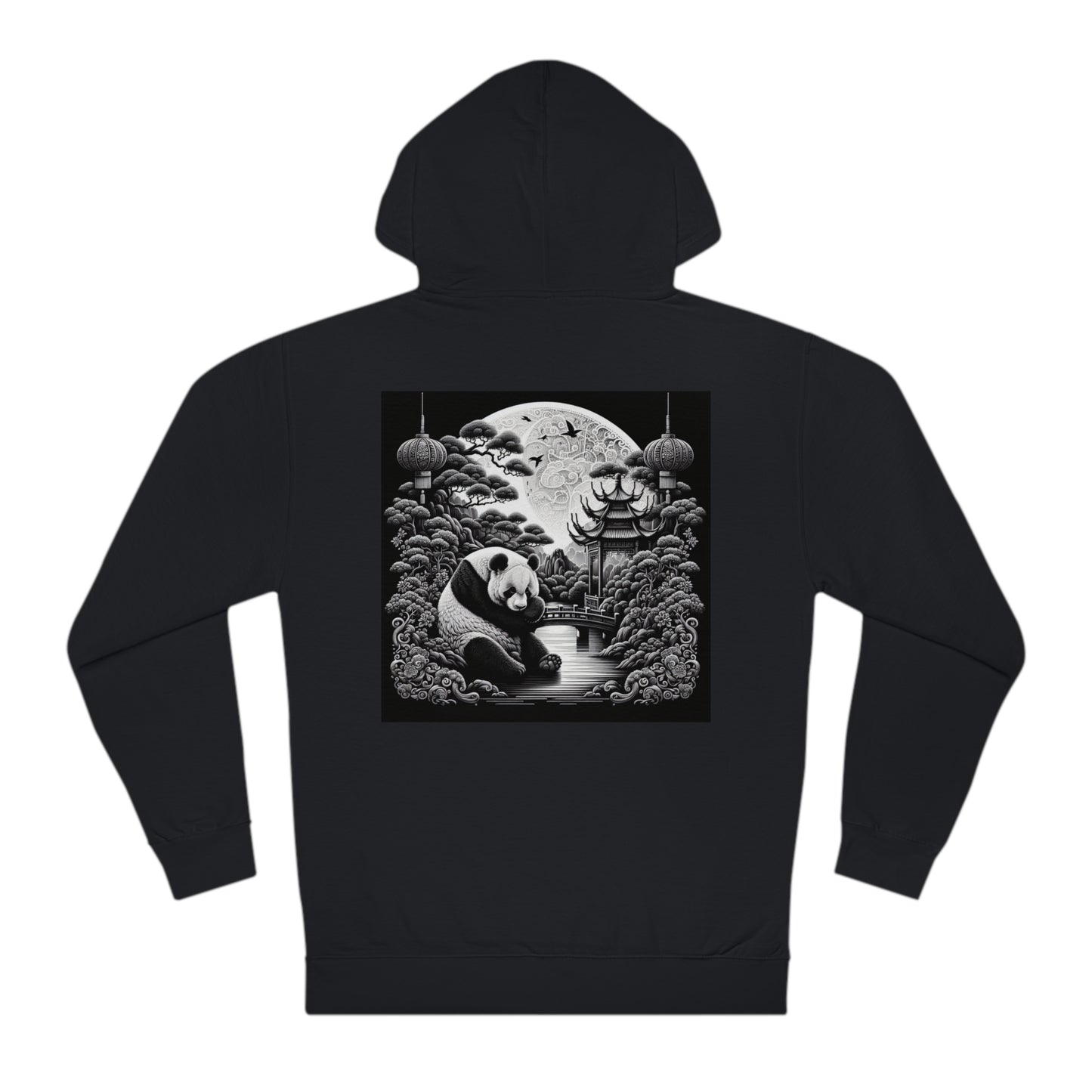 "Moonlit Majesty: Panda's Grace"- Hoodie