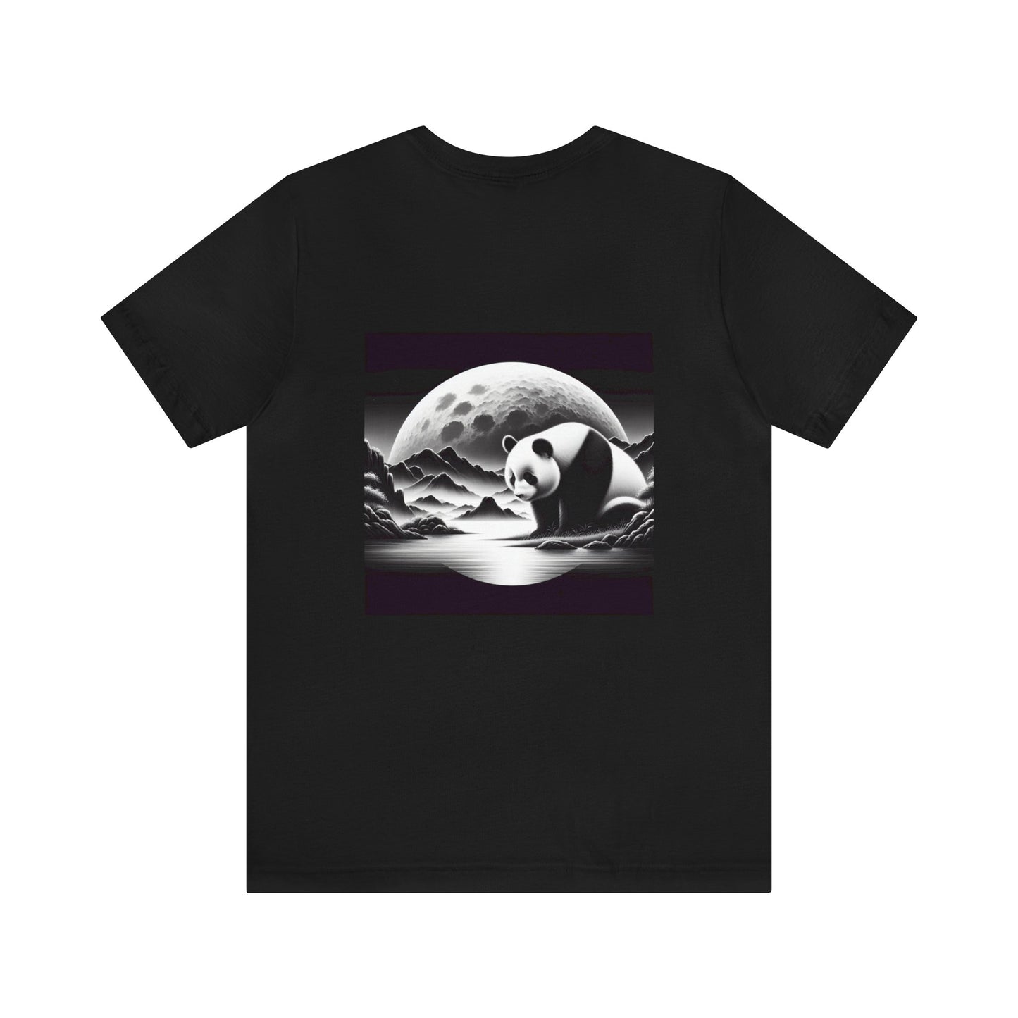 "Panda's Moonlit Elegance"- Tshirt