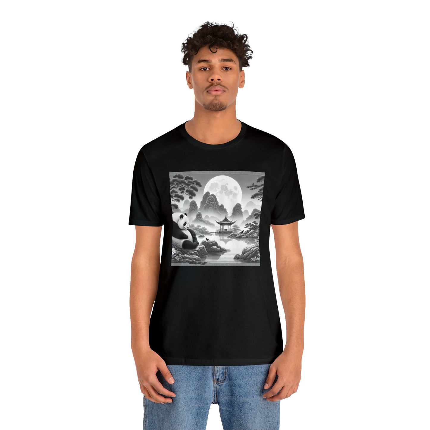 "Panda Moon Serenity"- Tshirt