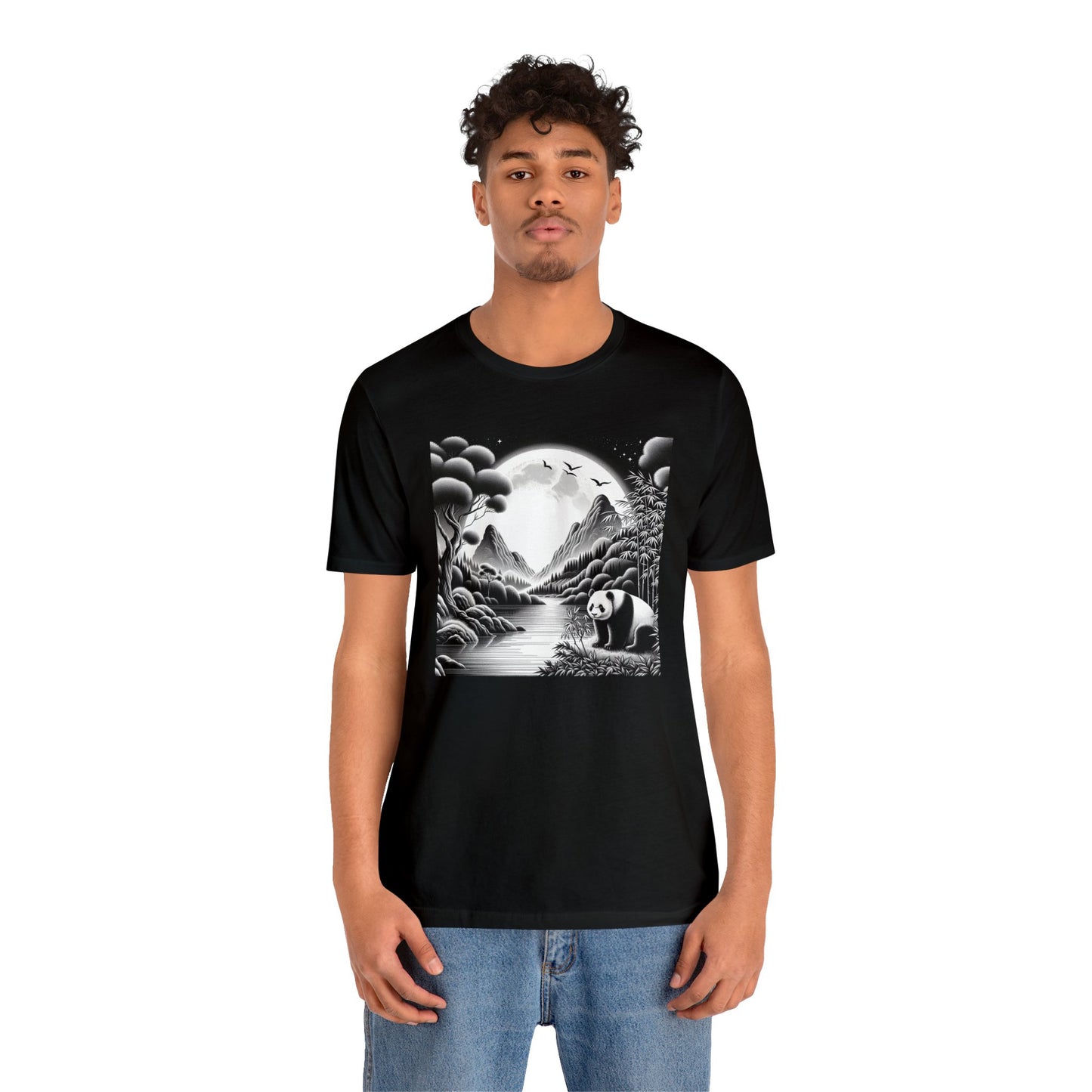 "Majestic Moonlit Panda"- Tshirt