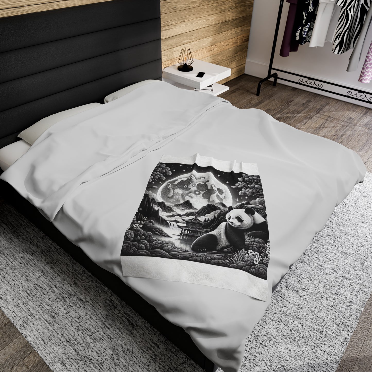 Panda's Moon Waltz -Blanket