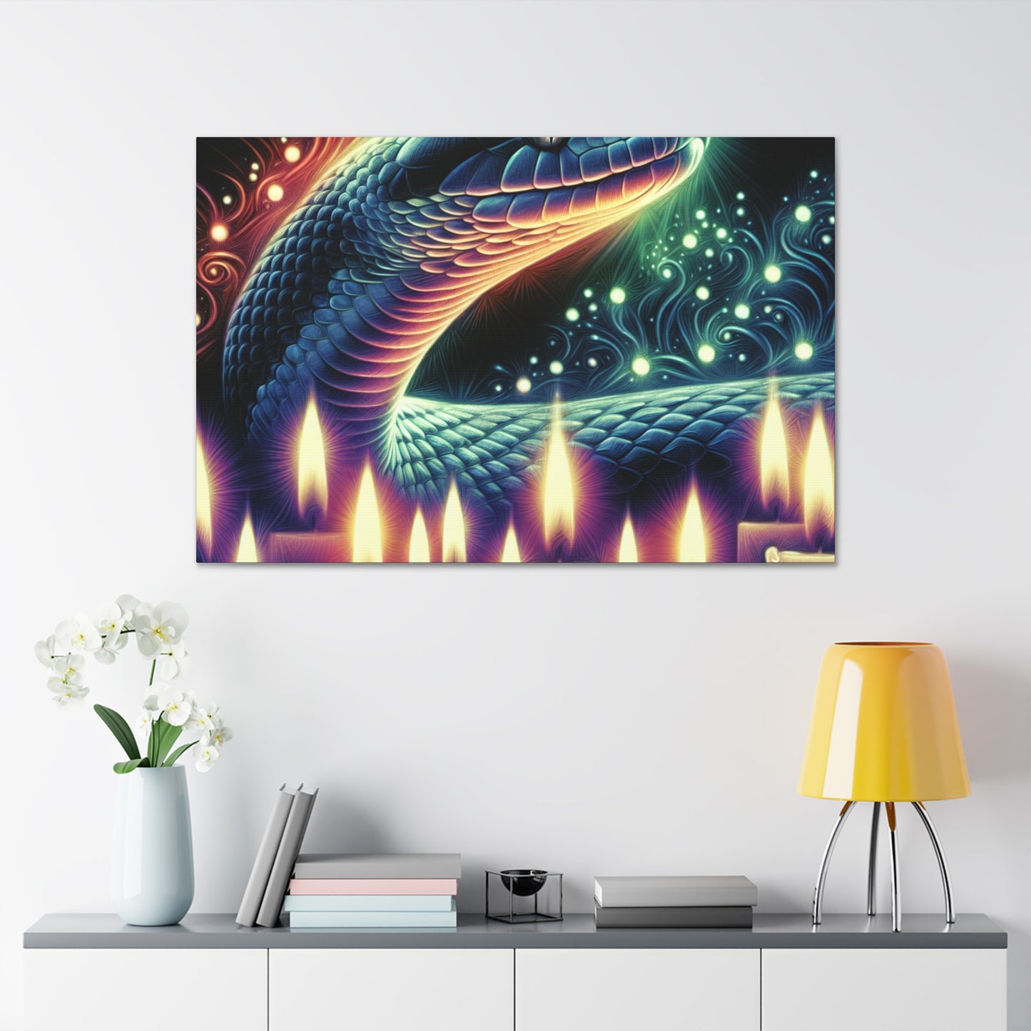 "Serpent's Aura Canvas"