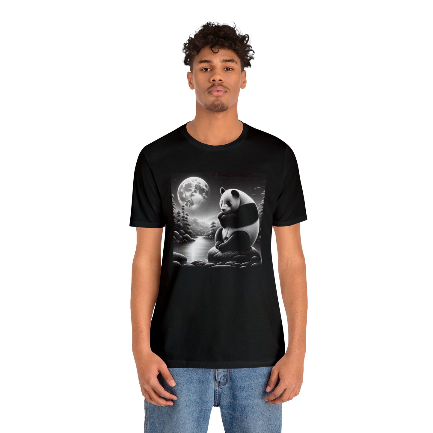 "Majestic Moonlight Panda"-  Tshirt