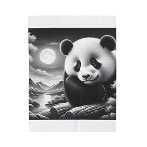 "Panda's Lunar Bliss" -Blanket