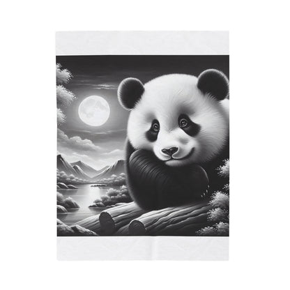 "Panda's Lunar Bliss" -Blanket