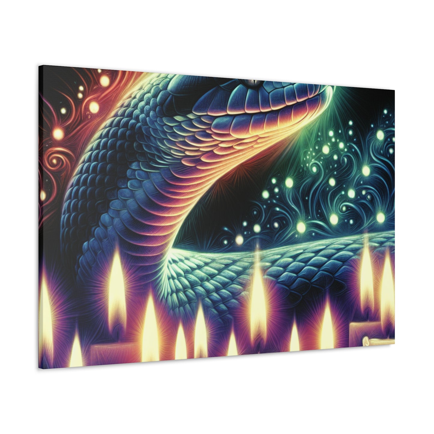 "Serpent's Aura Canvas"