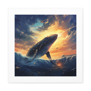 Radiant Whale Art.