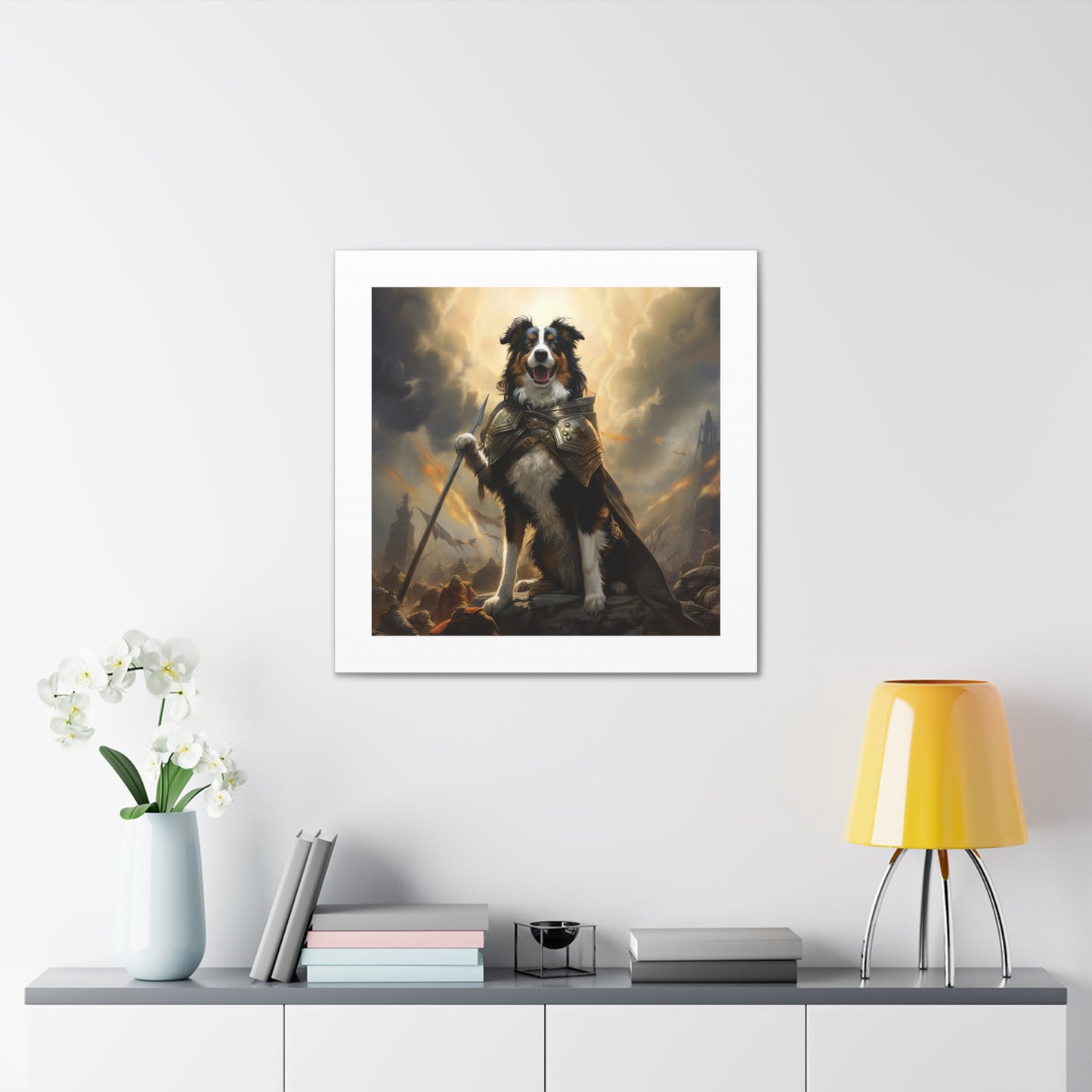"Heroic War Hound Canvas"