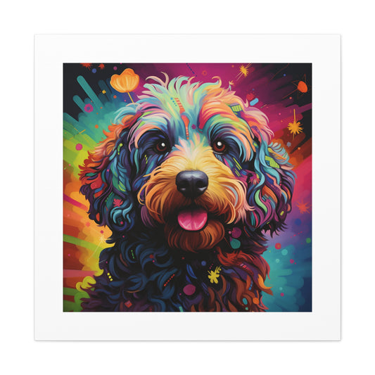 Technicolor AI Doodle Print