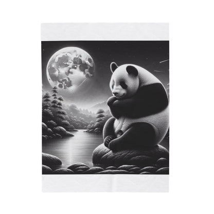 "Majestic Moonlight Panda" -Blanket