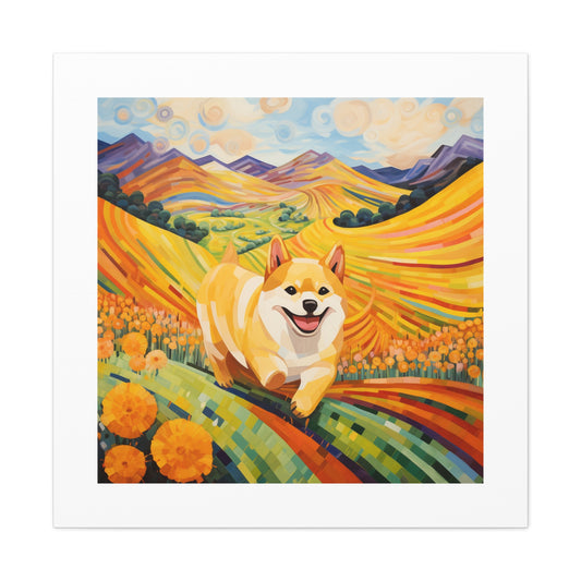 Funny Shiba Expressionism.