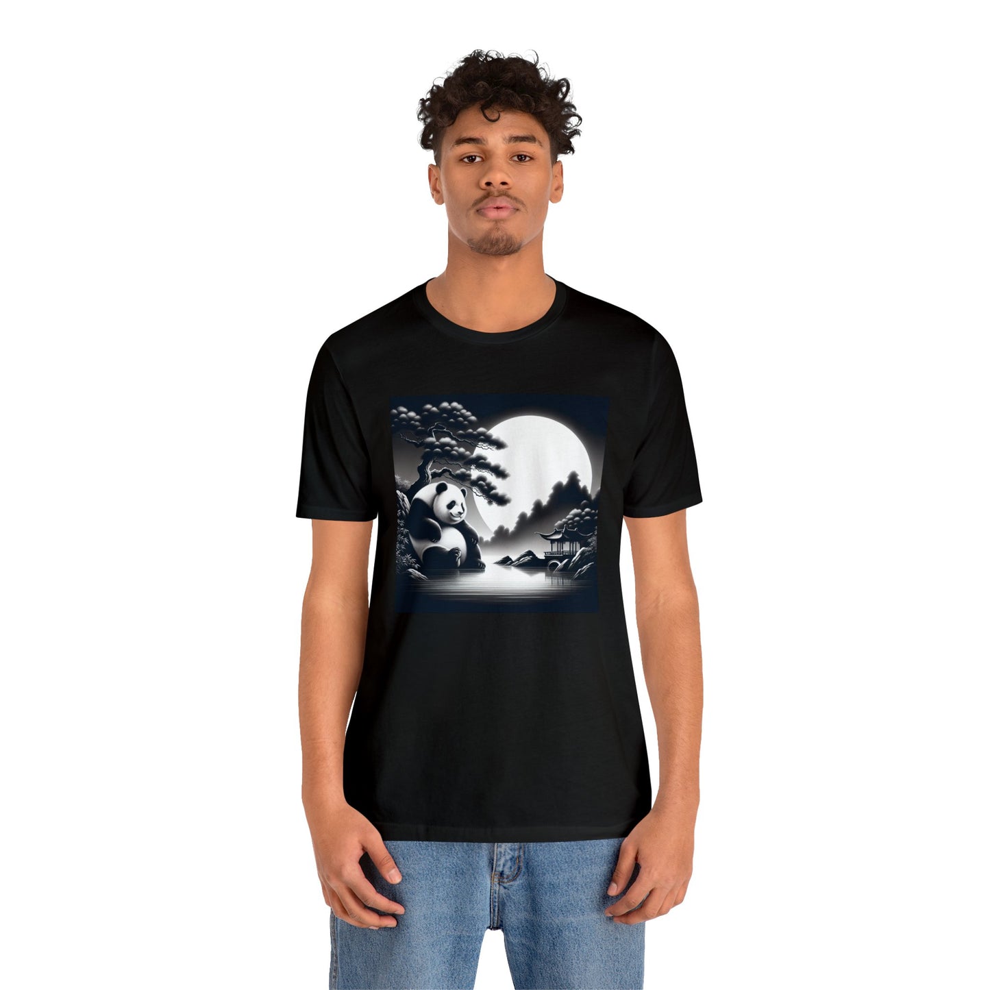 "Panda's Moonlit Majesty"-  Tshirt