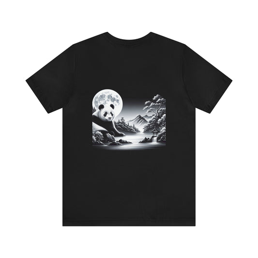 Panda's Moonlit Grace-  Tshirt