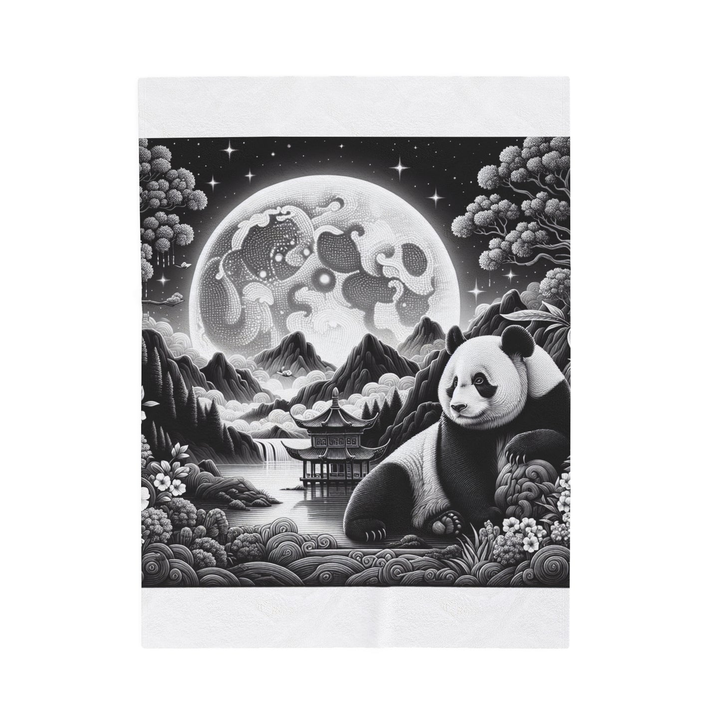 Panda's Moon Waltz -Blanket