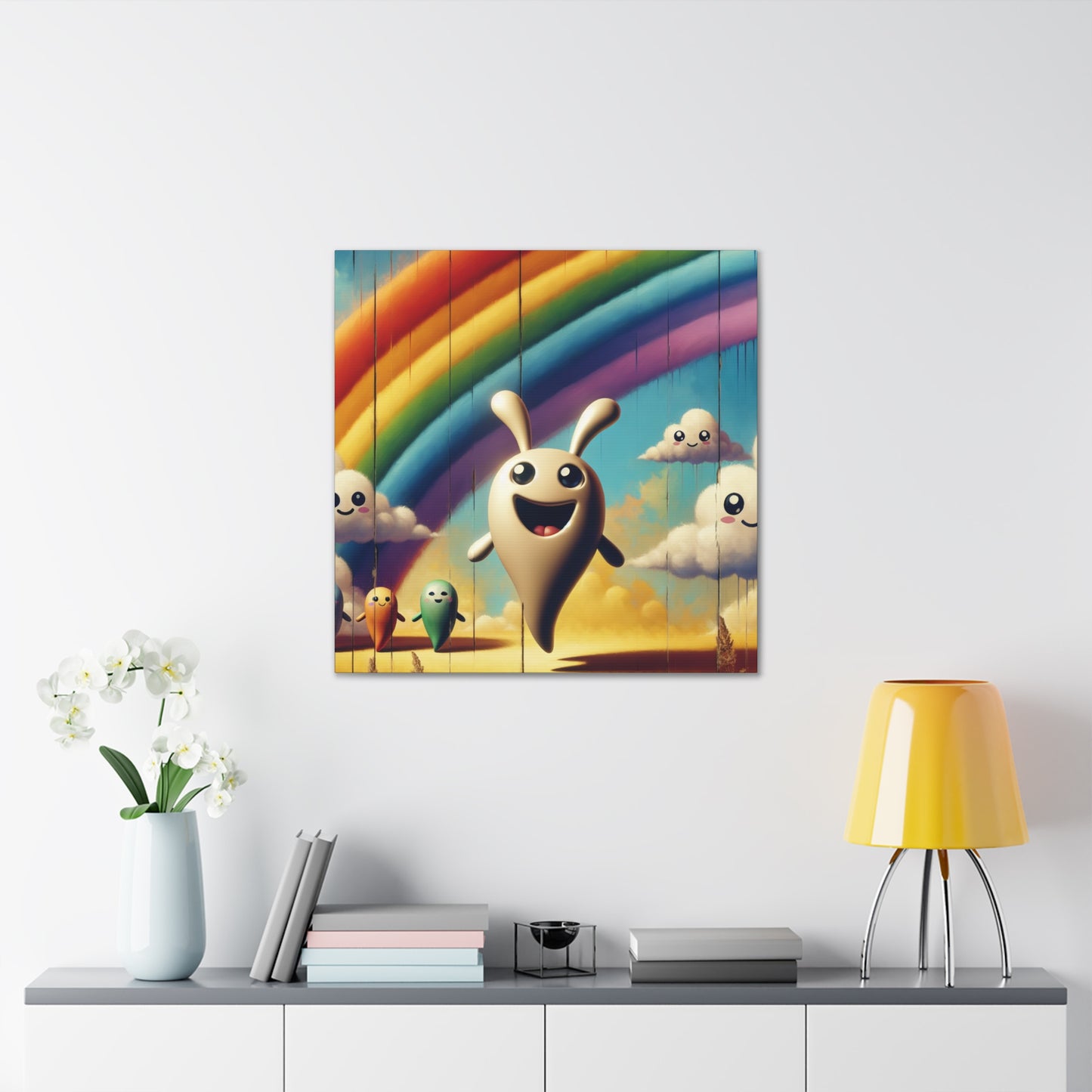 Rainbow Moxi- Canvas