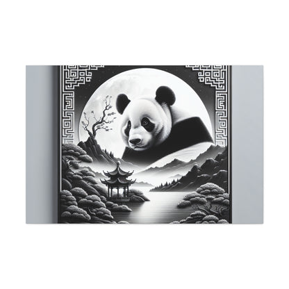 "Panda Moonlight"- Canvas