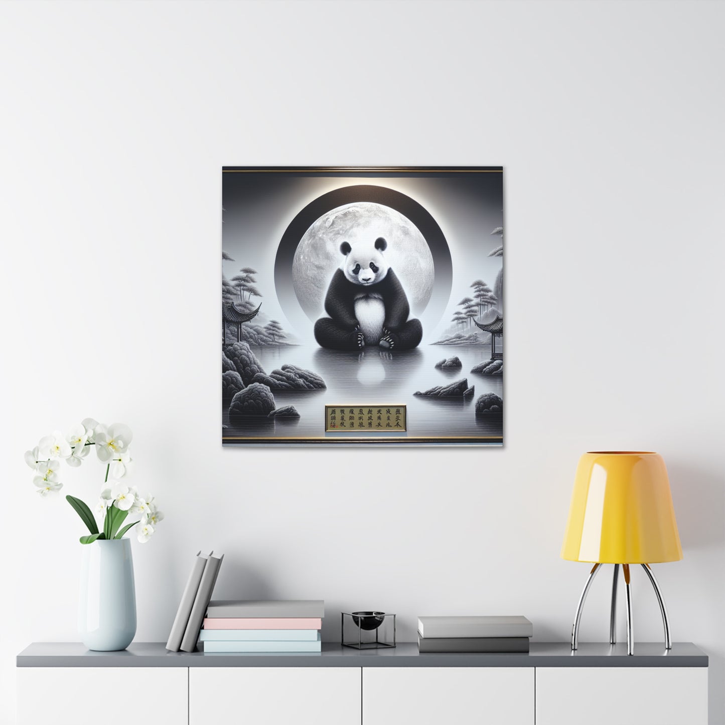 "Panda Moonlight"- Canvas