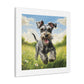 "Joyful Miniature Schnauzer Pasture"