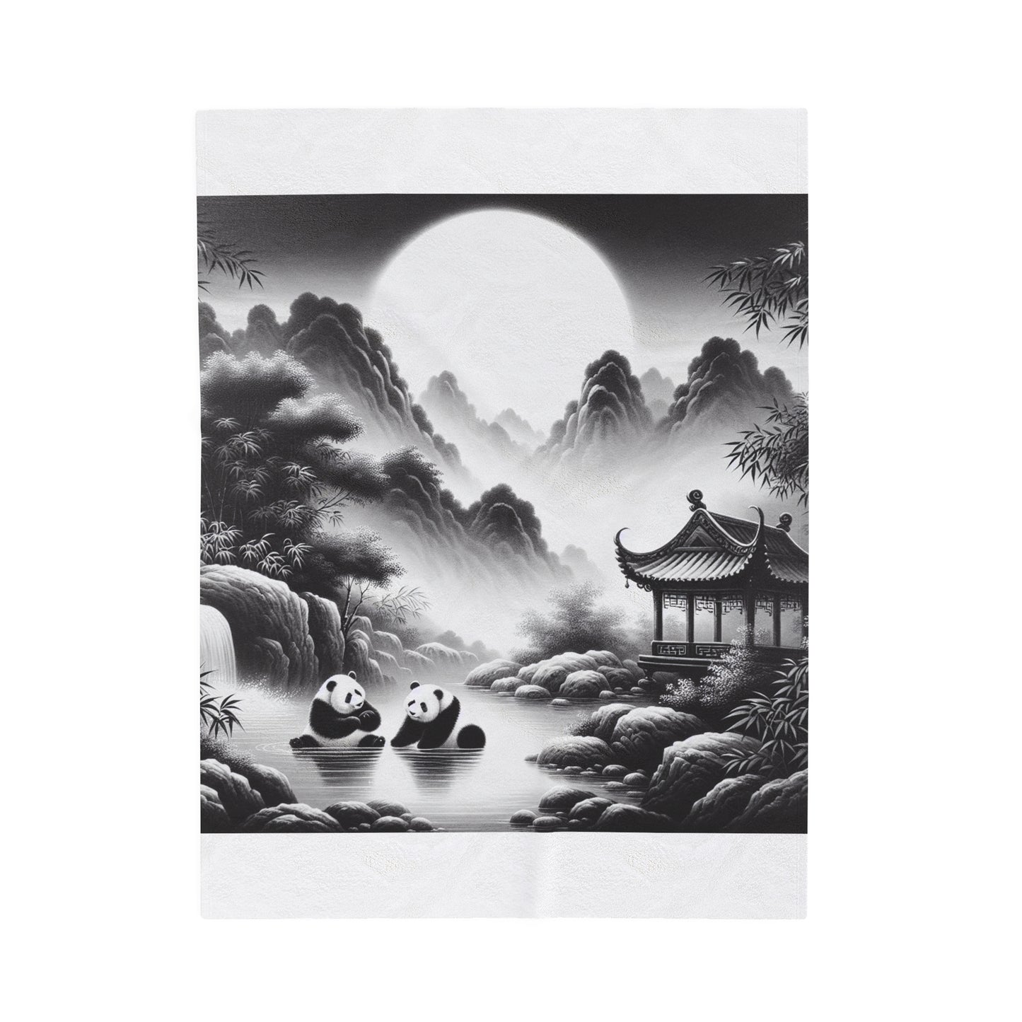 Majestic Moonlight Panda -Blanket
