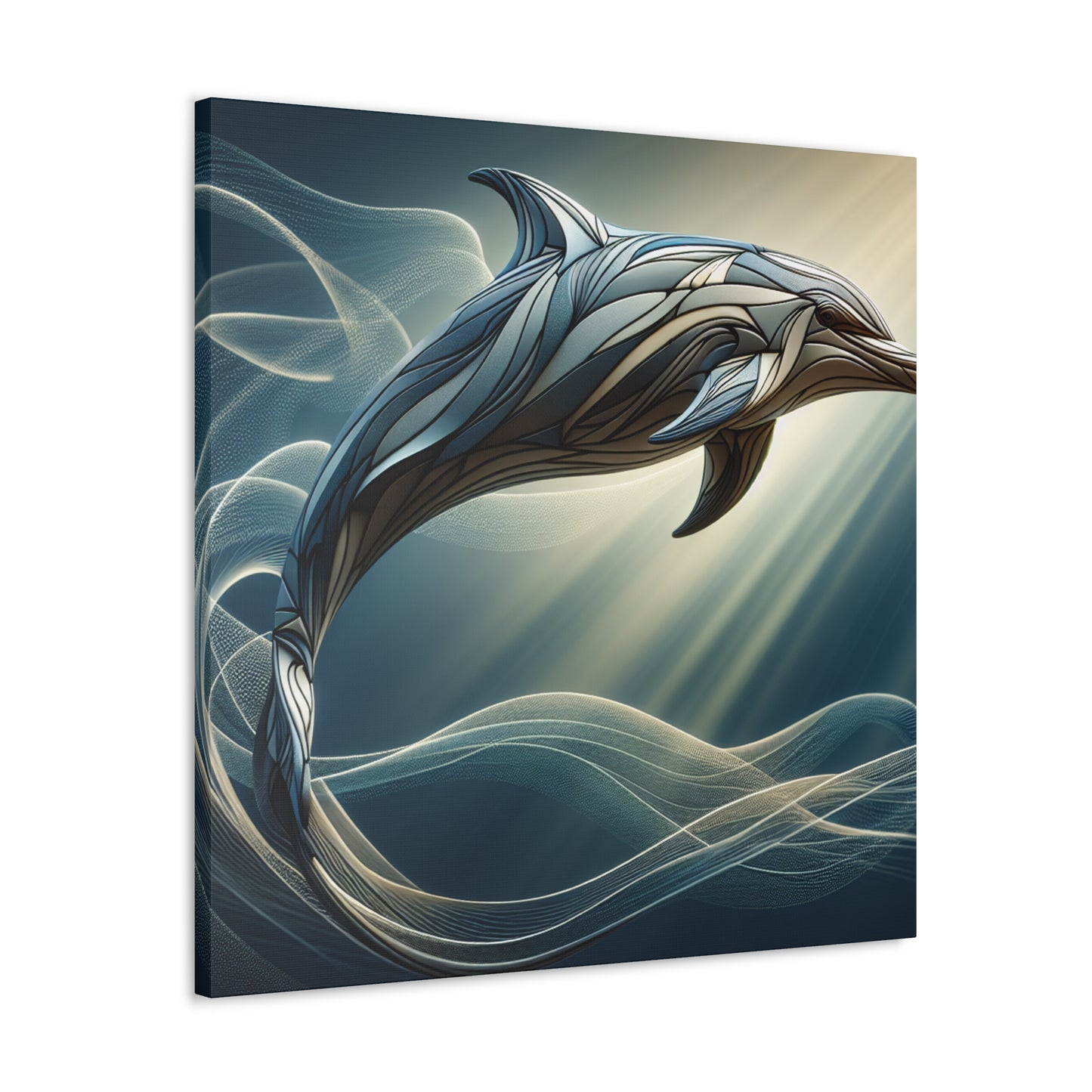 "Dolphin Prism"- Canvas