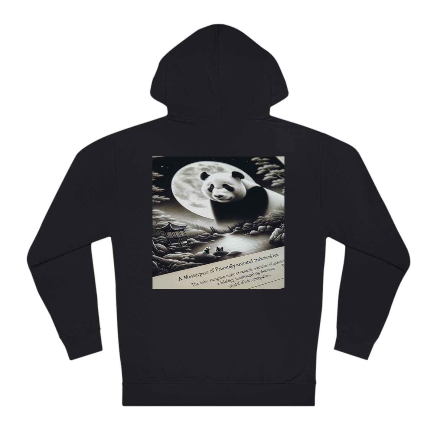 "Moonlit Panda Majesty"-  Hoodie