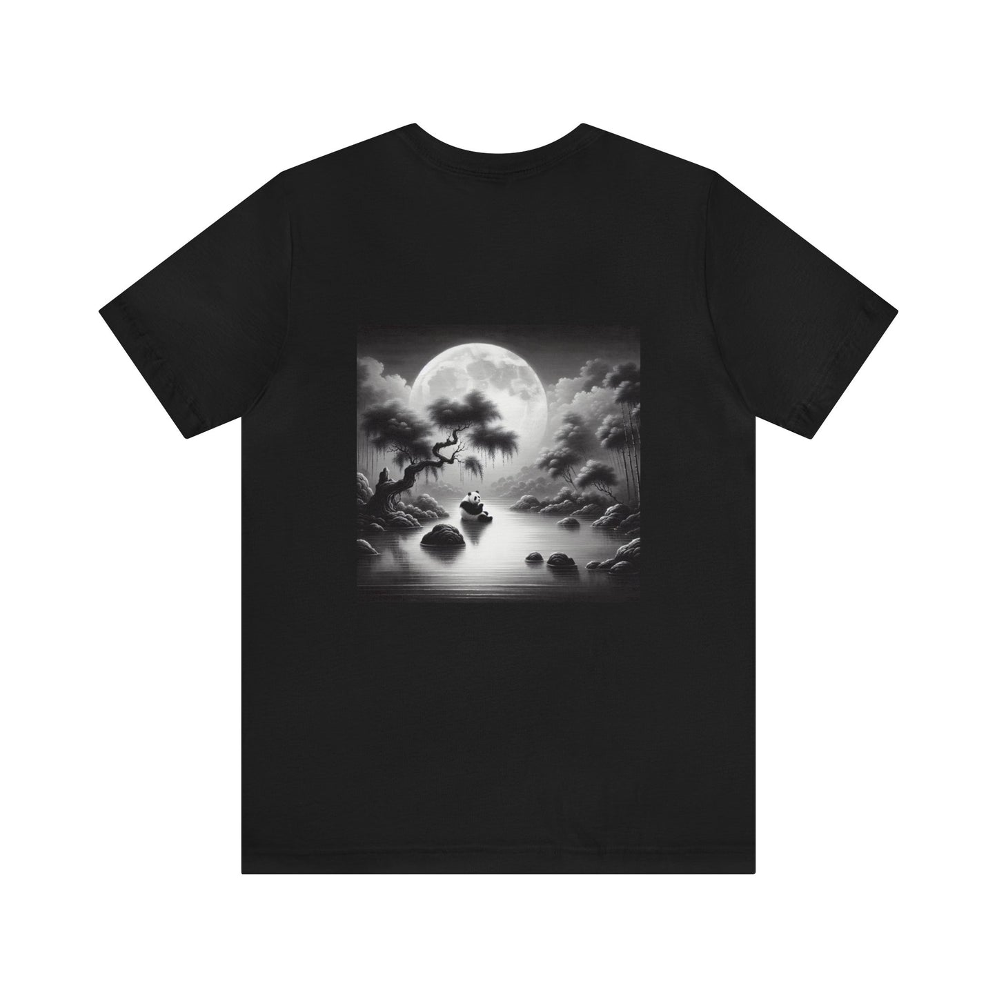 "Moonlit Panda Serenity"-  Tshirt