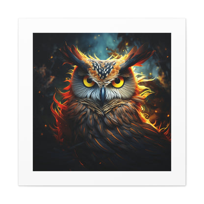 "Owl Masterpiece 4K Canvas"