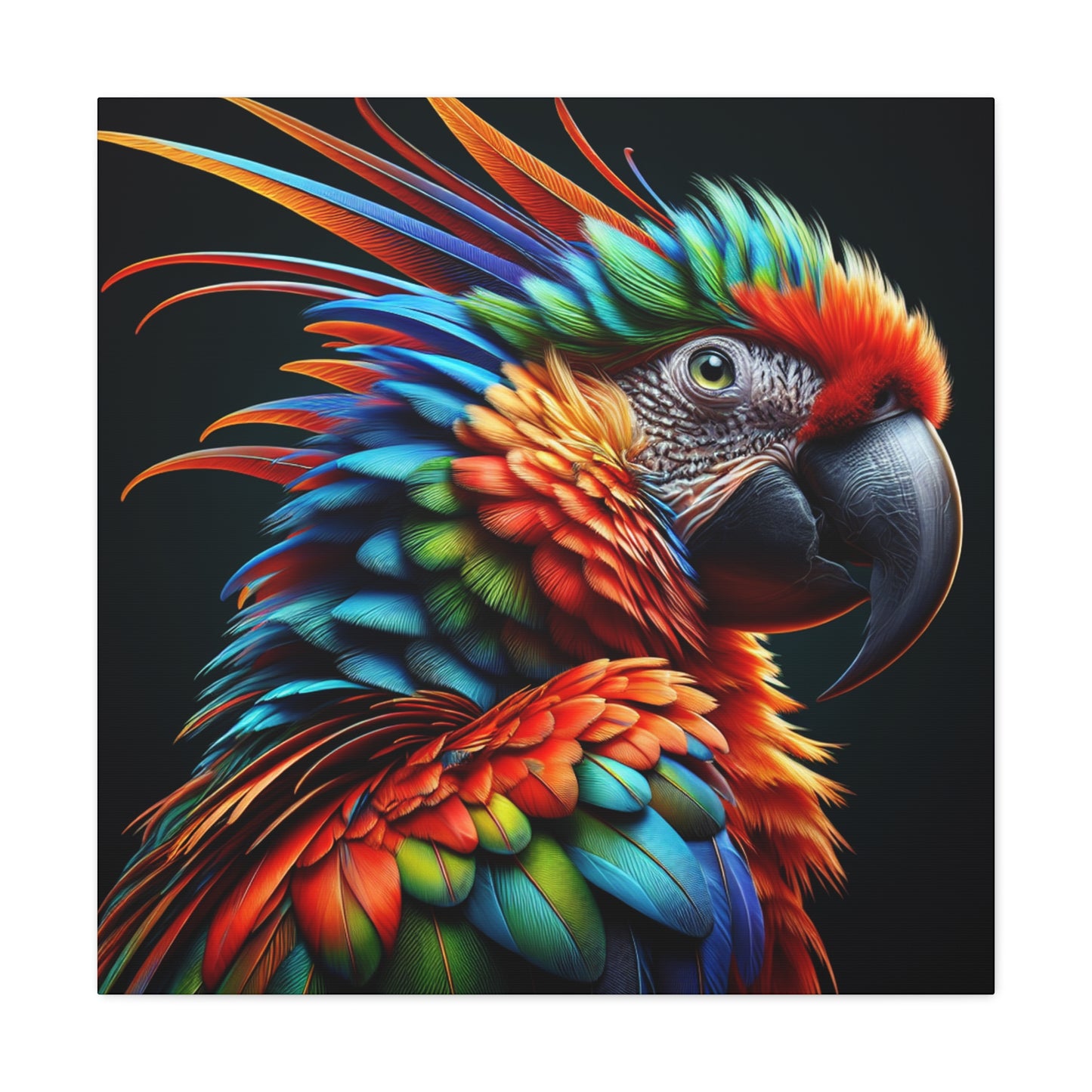 "Elegant Parrot 4K Focus"