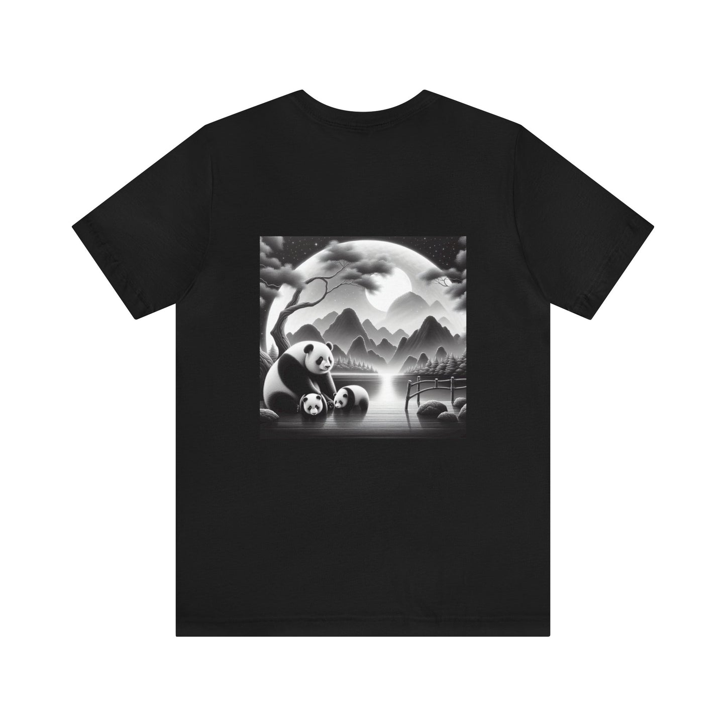 "Panda's Lunar Elegance"-  Tshirt