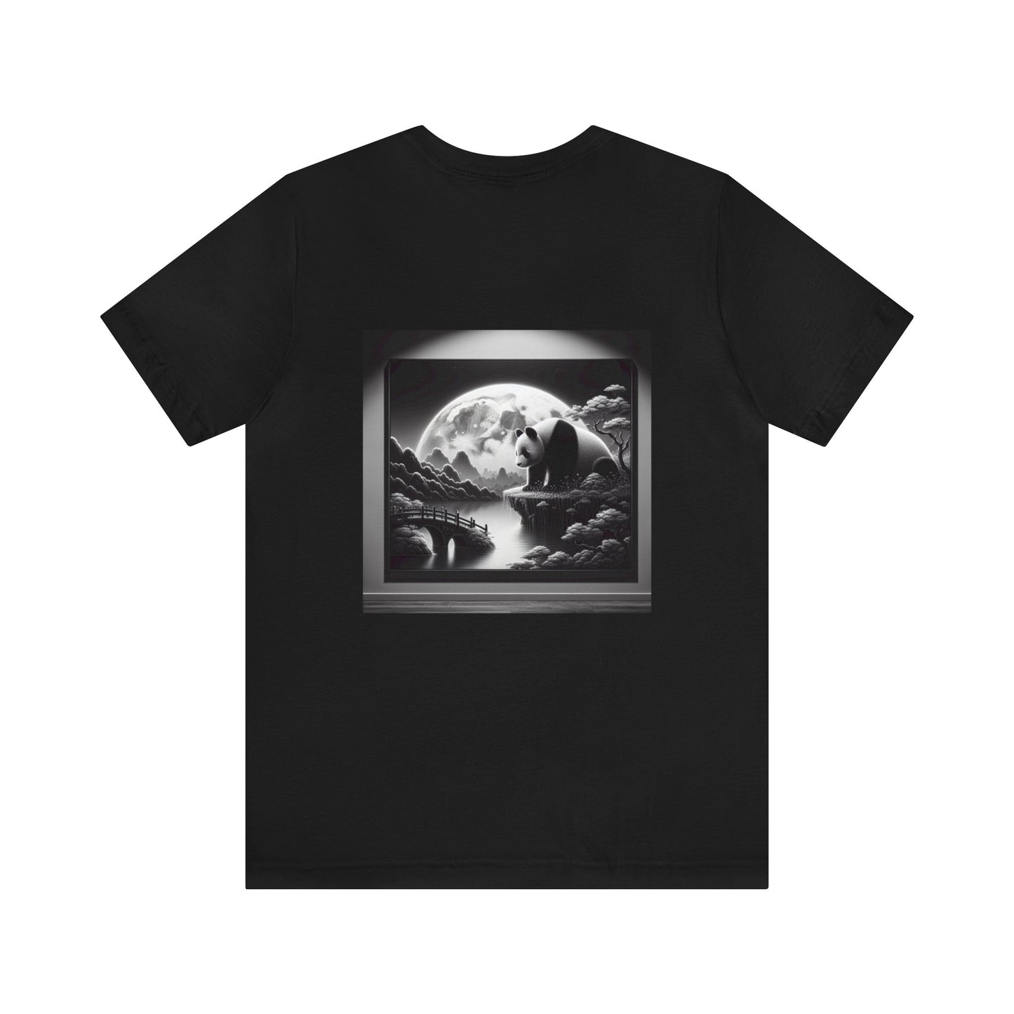 "Moonlit Zen Panda"-  Tshirt