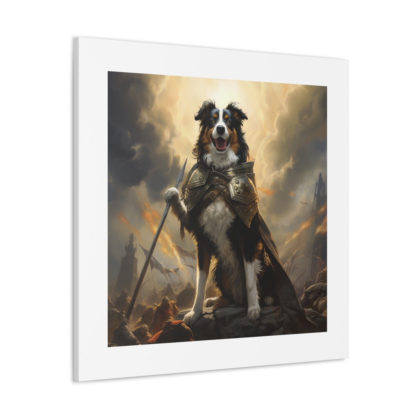 "Heroic War Hound Canvas"