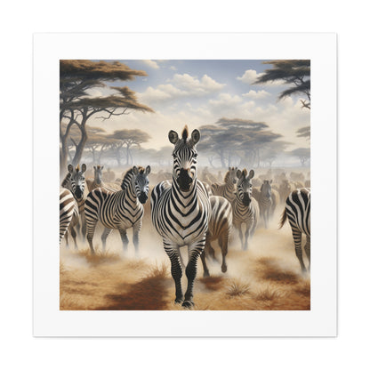 Zebra Herdscape Art