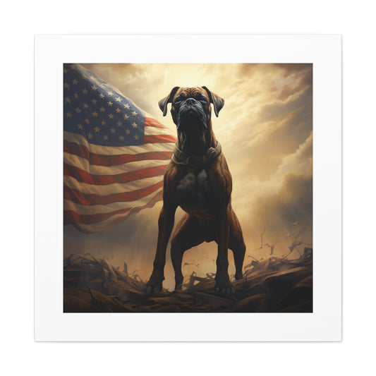 "Defiant Patriot Dog"