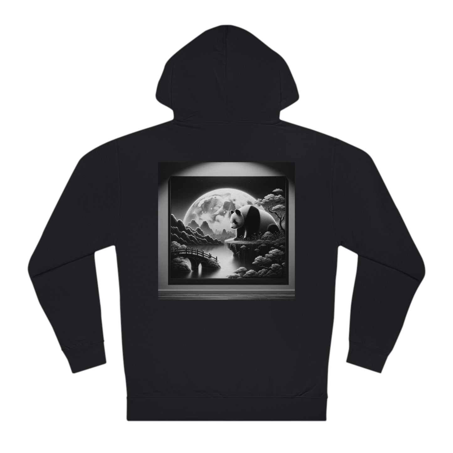 "Moonlit Zen Panda"-  Hoodie