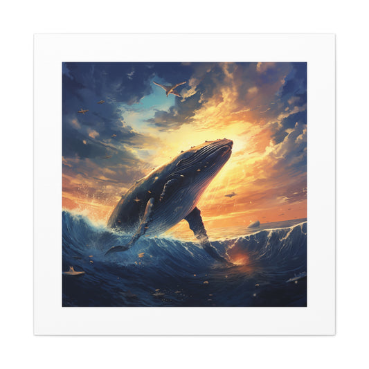 Radiant Whale Art.