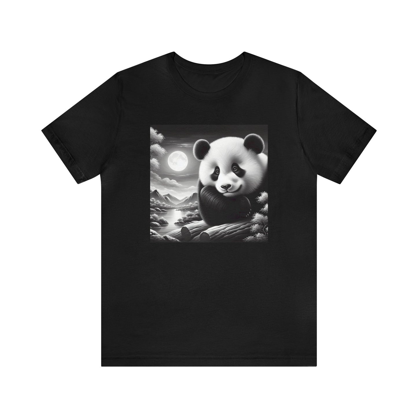 "Panda's Lunar Bliss"-  Tshirt