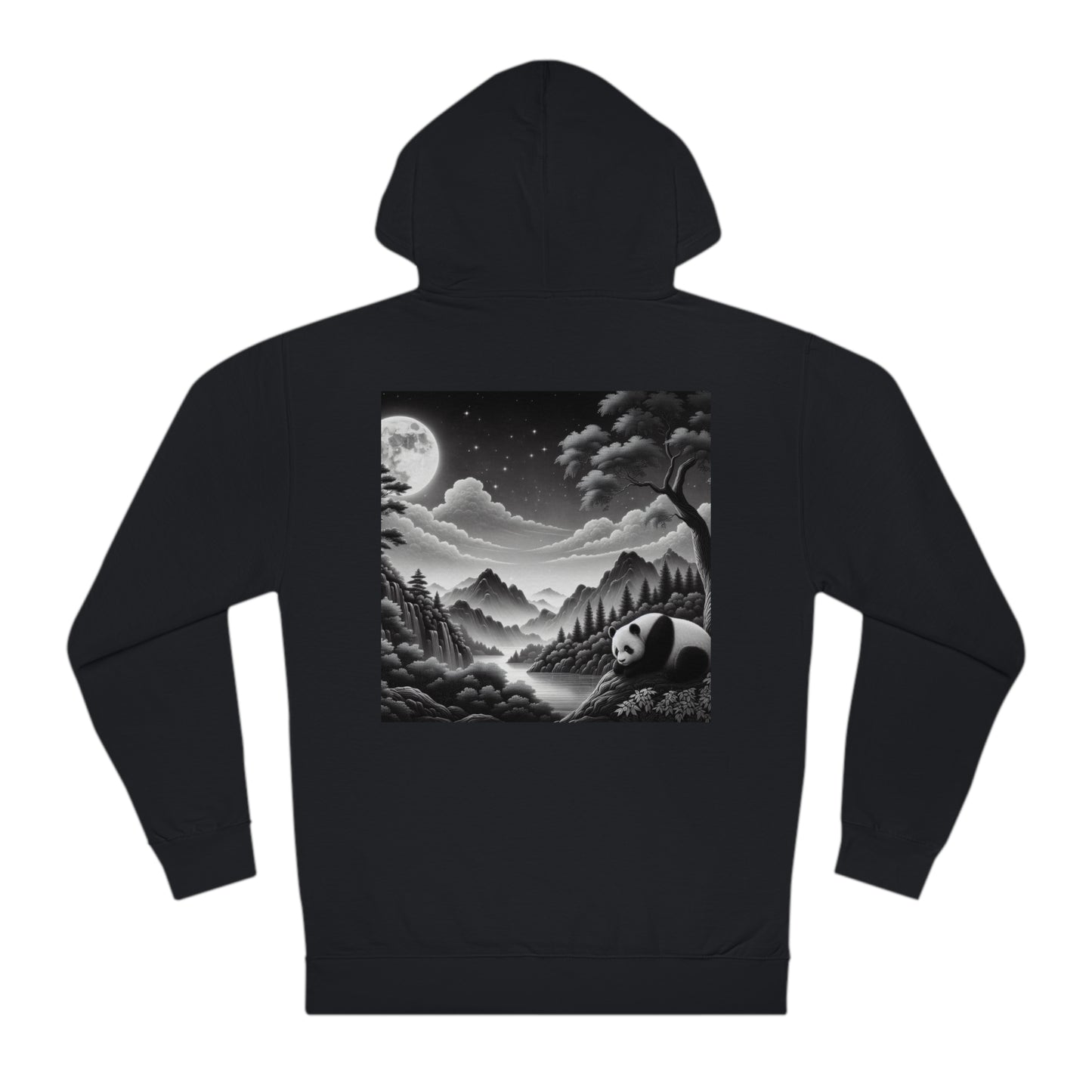 "Majestic Moonlight: Panda Harmony"-  Hoodie