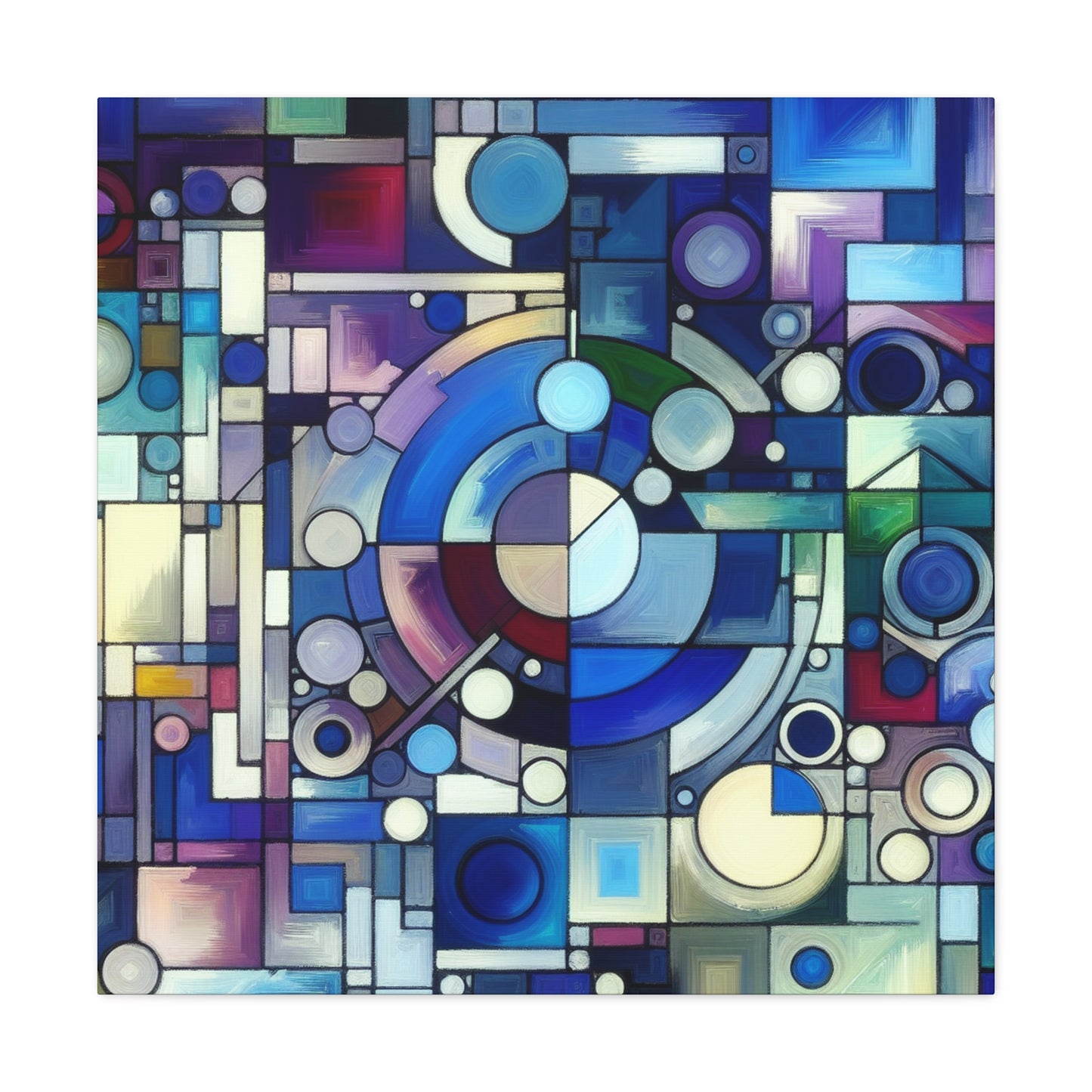 "Aqua Geometrica"- Canvas