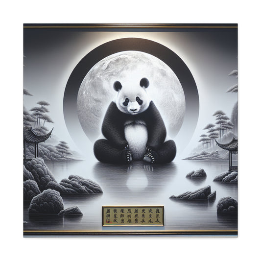 "Panda Moonlight"- Canvas