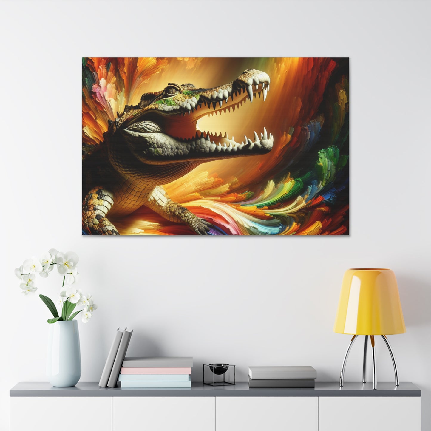 "Croc's Chroma"- Canvas