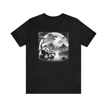 "Panda's Lunar Elegance"-  Tshirt