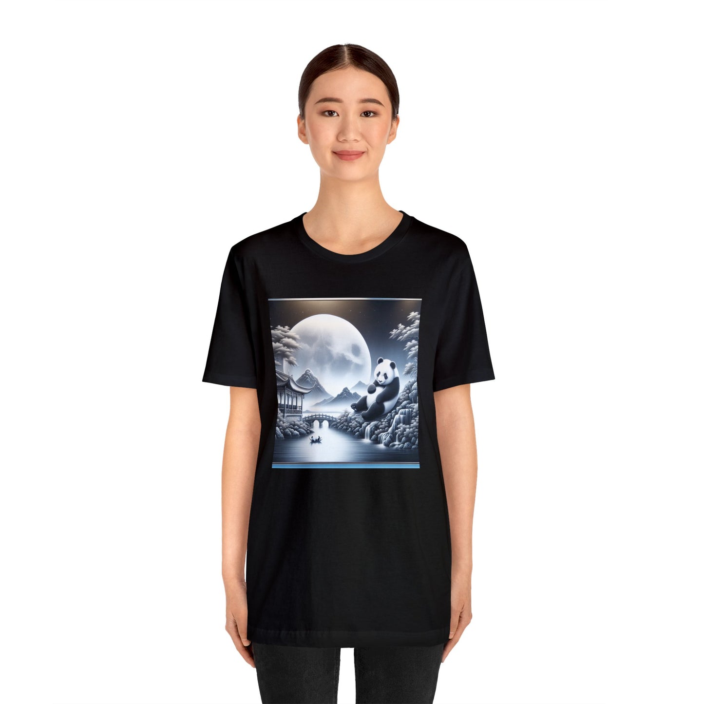 "Panda's Moonlit Majesty"-  Tshirt