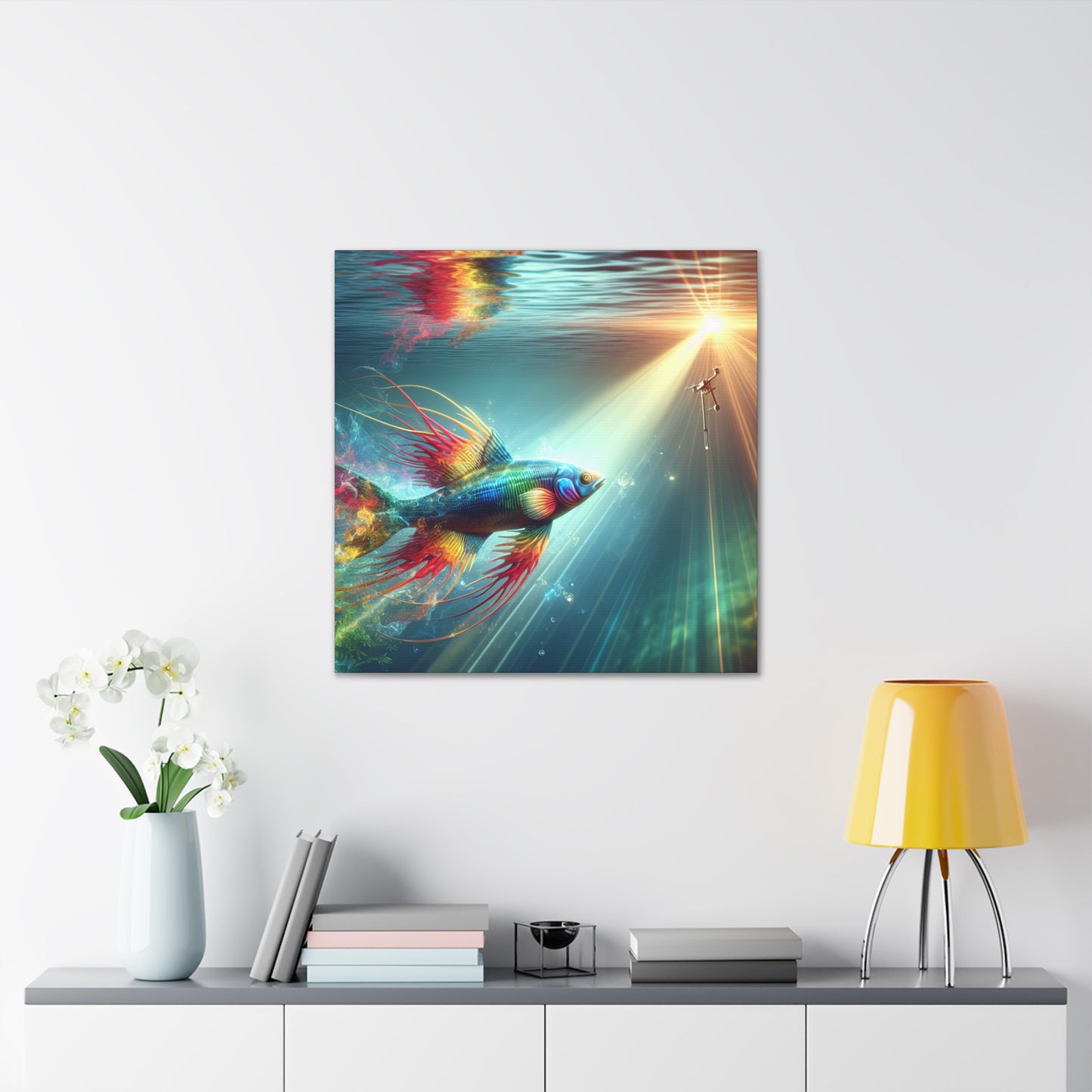 "Sunlit Ascent - Aquatic Drift"