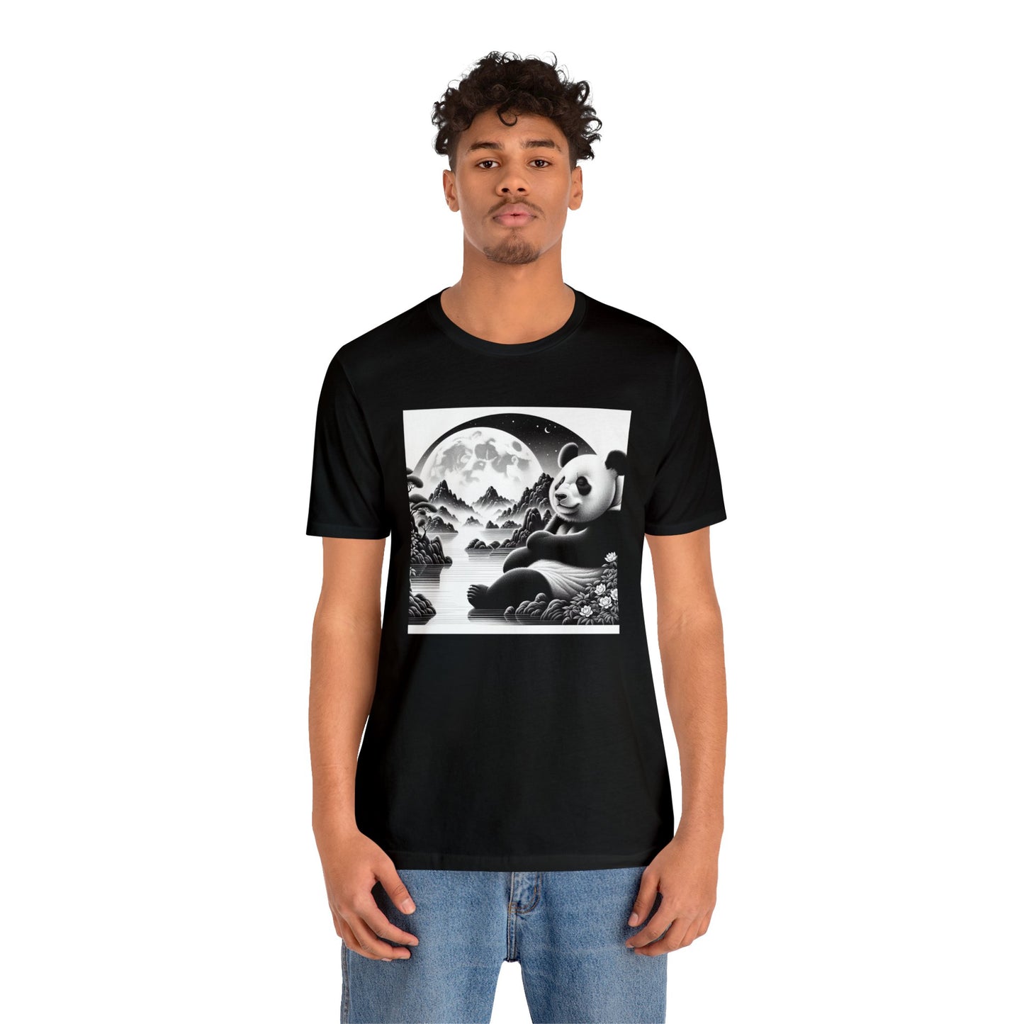 "Panda's Lunar Aura"-  Tshirt