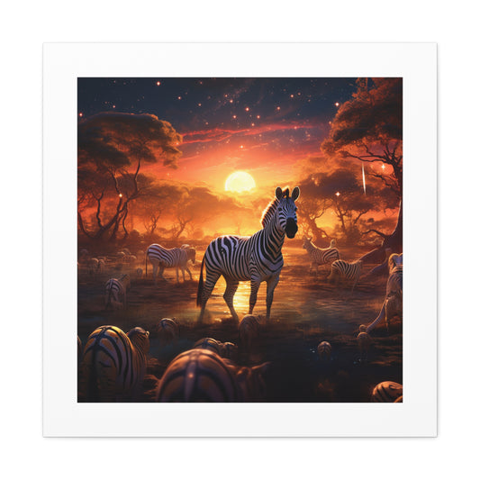 Zebra Kingdom Canvas