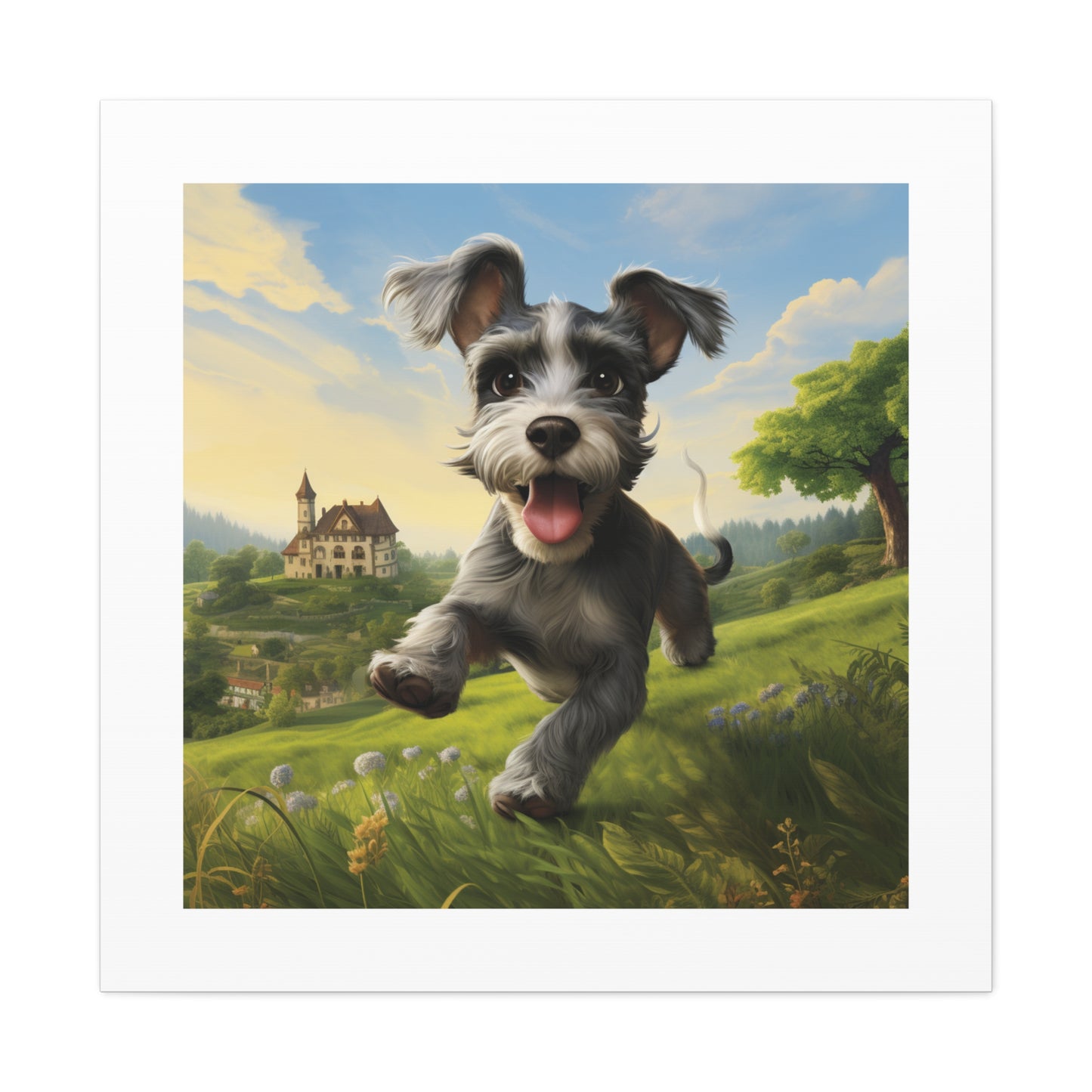 "Miniature Schnauzer Joyous Pasture"